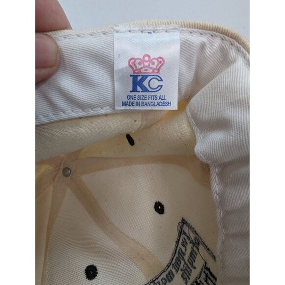 Fishing Embroidered Saying Men Beige Black Adj Strap Back Cap Hat KC Caps - Picture 8 of 8